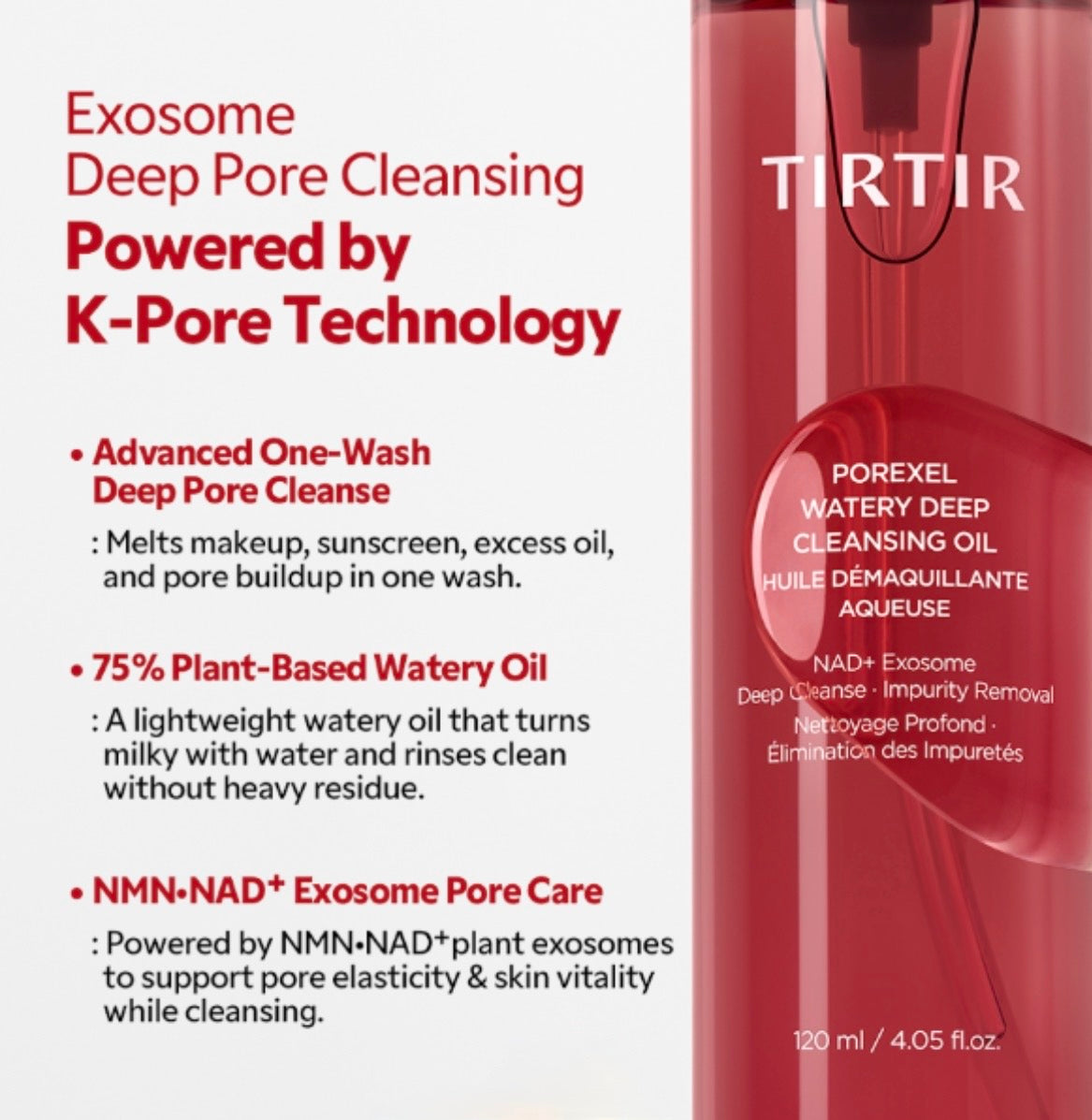 TIRTIR Porexel Watery Deep Cleansing Oil