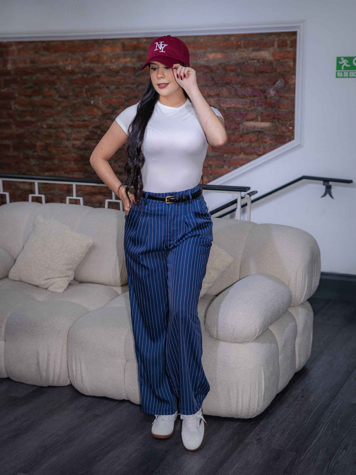 Pantalón casual franjas