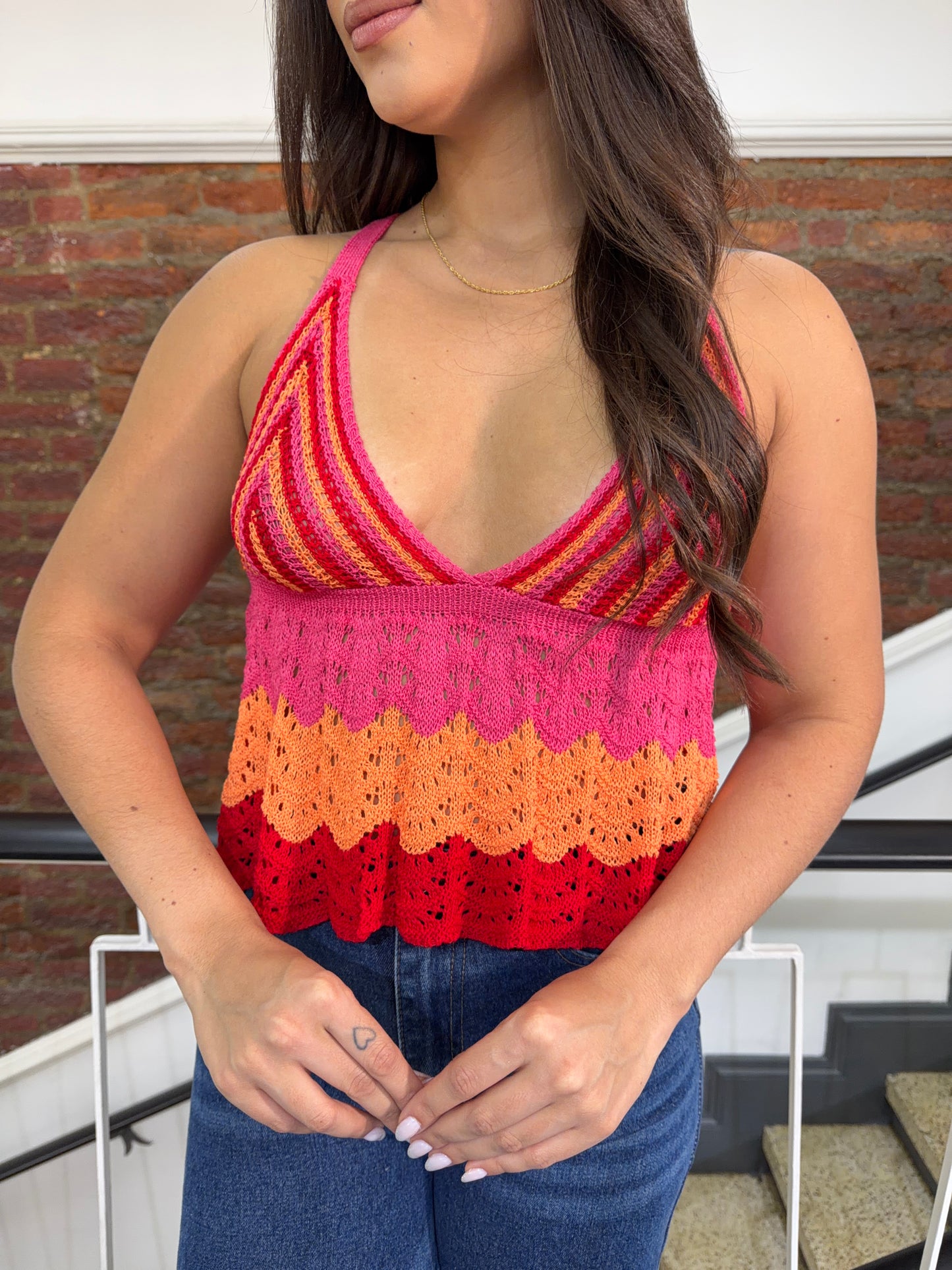 Top tejido colores