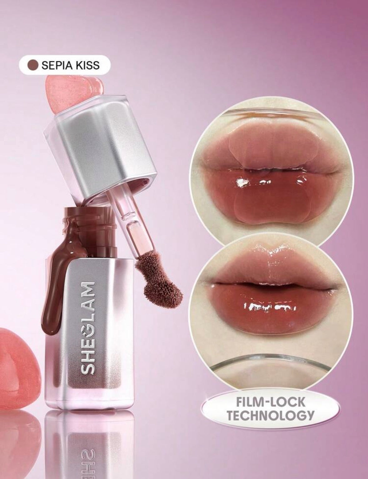 SheGlam glass lock air brillo