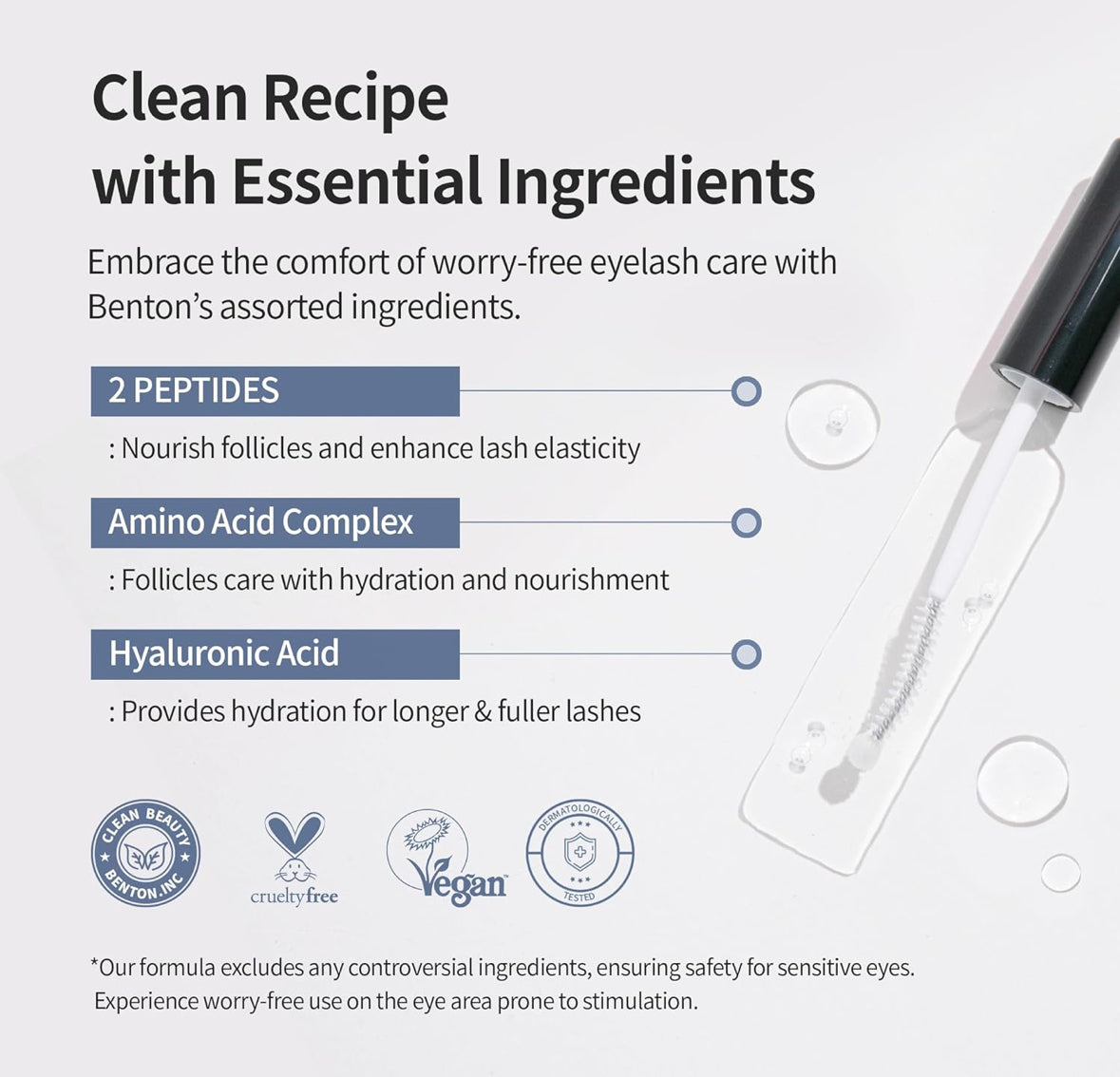 BENTON HONEST Suero de pestañas coreano