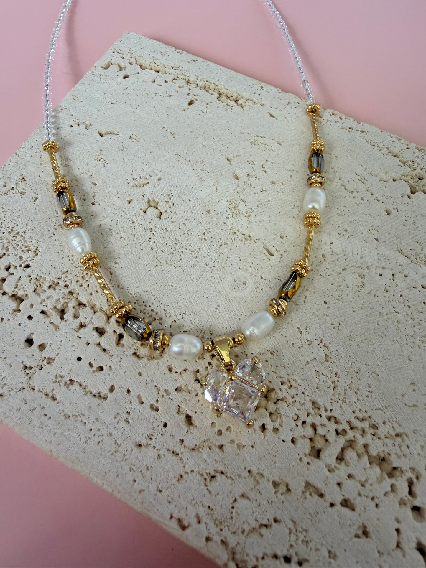 Collar lujo corazón