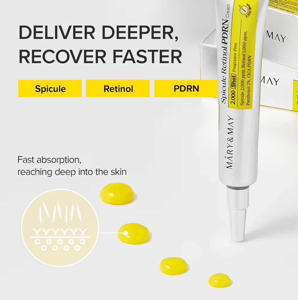 Mary & May Spicule Retinol PDRN Cream (2,000 Shot)