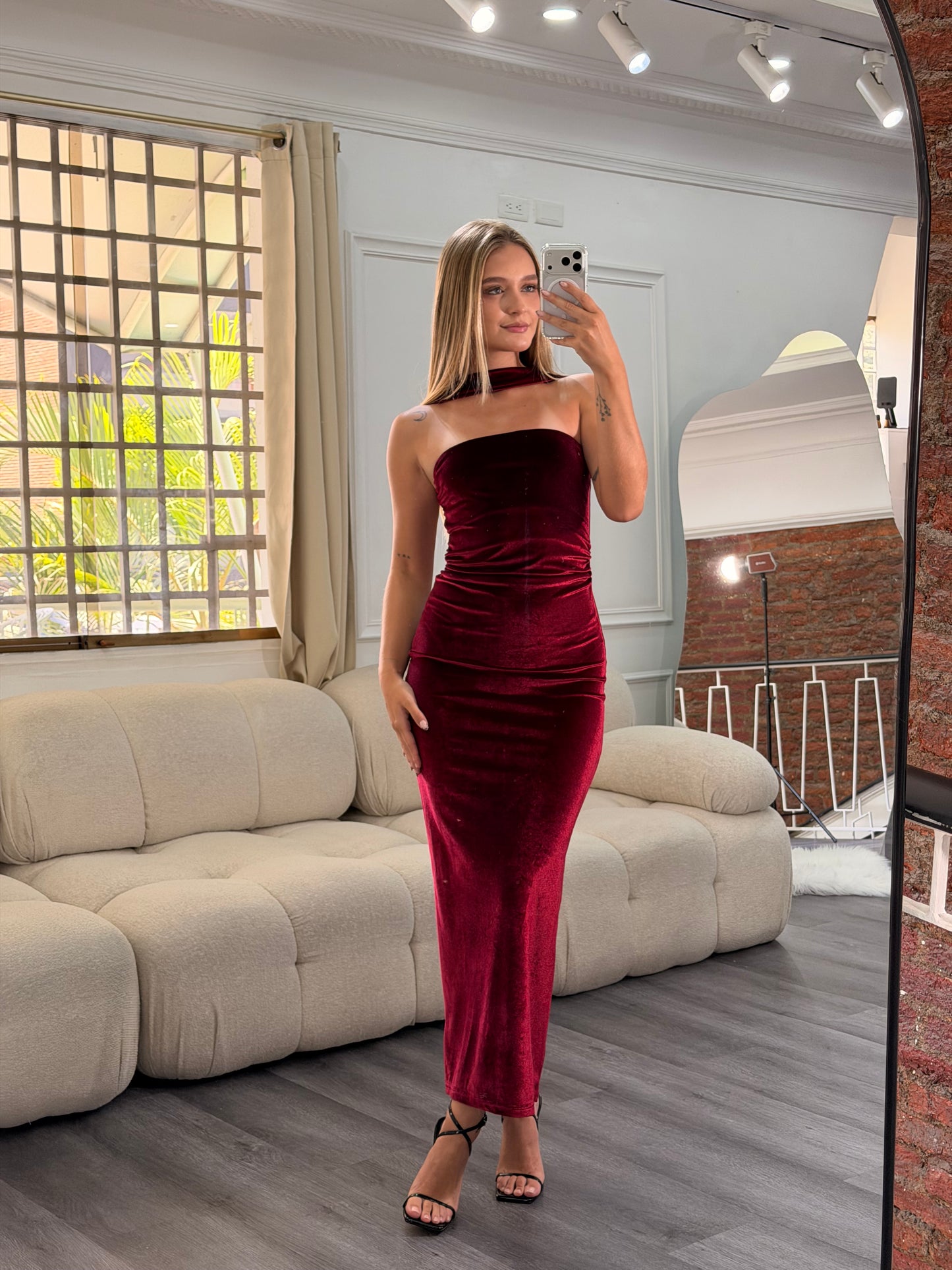 Maxi vestido velvet